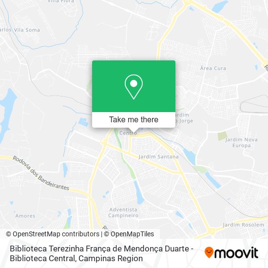 Biblioteca Terezinha França de Mendonça Duarte - Biblioteca Central map