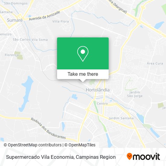 Supermercado Vila Economia map