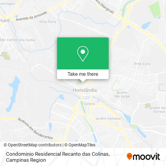 Condominio Residencial Recanto das Colinas map