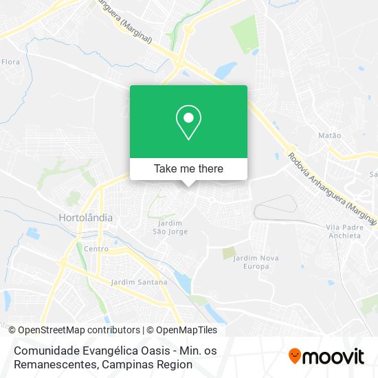 Comunidade Evangélica Oasis - Min. os Remanescentes map