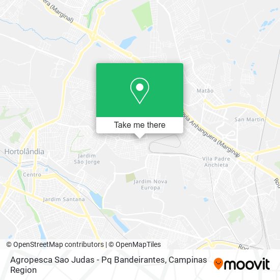 Mapa Agropesca Sao Judas - Pq Bandeirantes