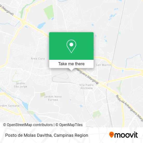 Posto de Molas Davitha map