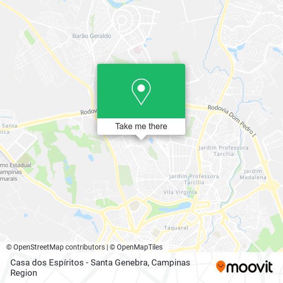 Casa dos Espíritos - Santa Genebra map