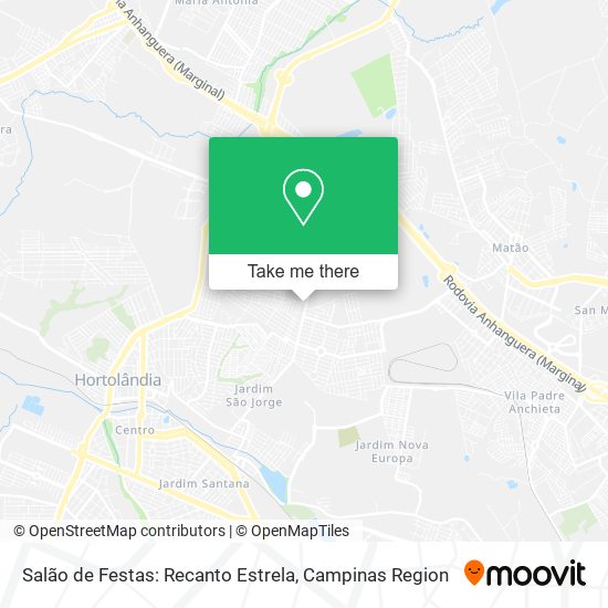 Salão de Festas: Recanto Estrela map