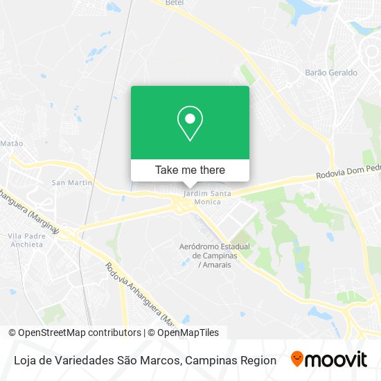 Mapa Loja de Variedades São Marcos