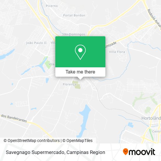 Mapa Savegnago Supermercado