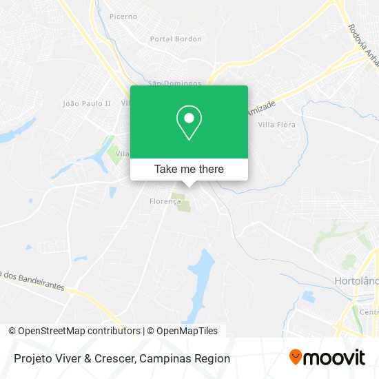 Projeto Viver & Crescer map