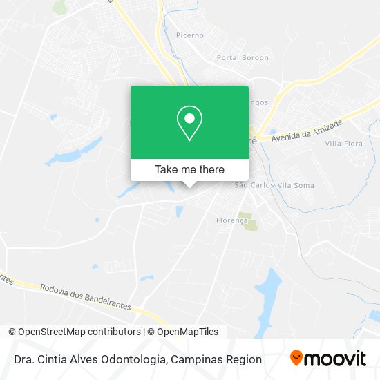 Mapa Dra. Cintia Alves Odontologia