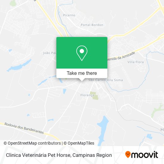 Mapa Clinica Veterinária Pet Horse