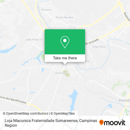 Loja Maconica Fraternidade Sumareense map