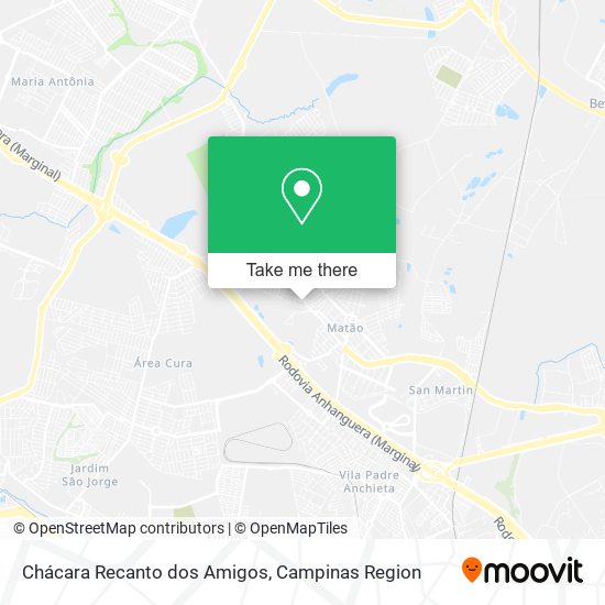 Chácara Recanto dos Amigos map