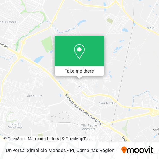 Universal Simplício Mendes - PI map