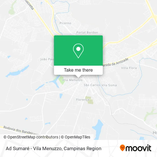 Ad Sumaré - Vila Menuzzo map