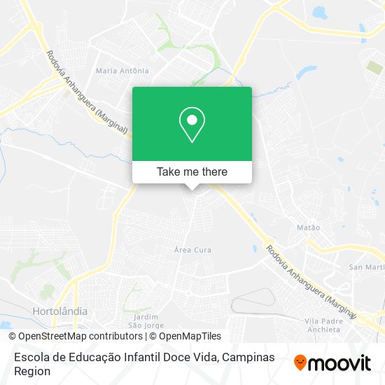 Mapa Escola de Educação Infantil Doce Vida