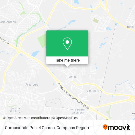 Comunidade Peniel Church map
