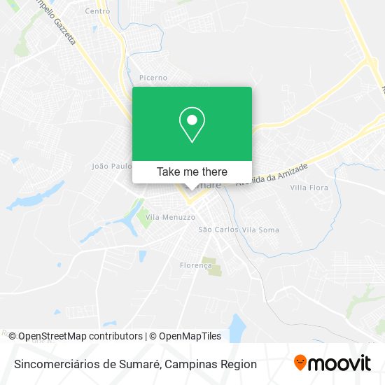 Sincomerciários de Sumaré map