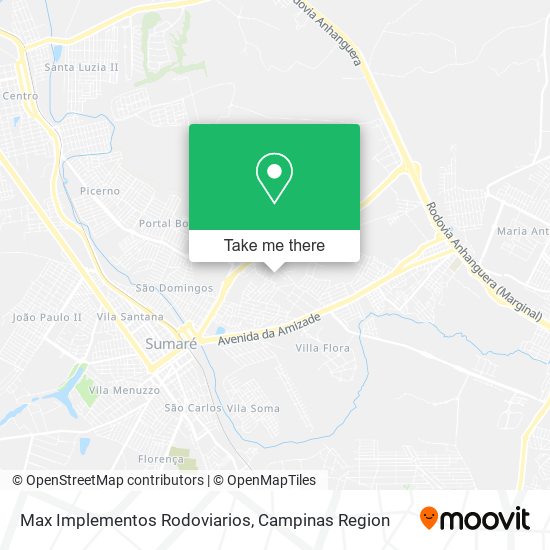 Max Implementos Rodoviarios map