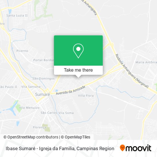 Mapa Ibase Sumaré - Igreja da Familia