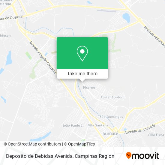 Mapa Deposito de Bebidas Avenida