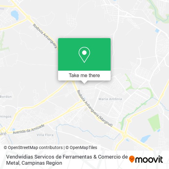 Vendwidias Servicos de Ferramentas & Comercio de Metal map