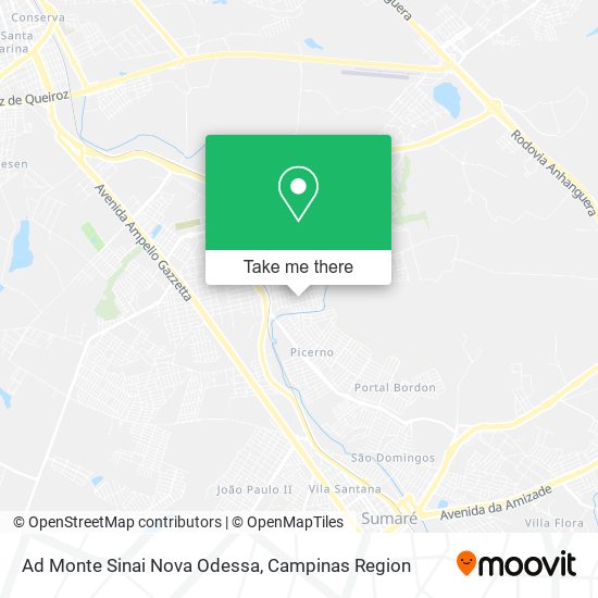 Ad Monte Sinai Nova Odessa map