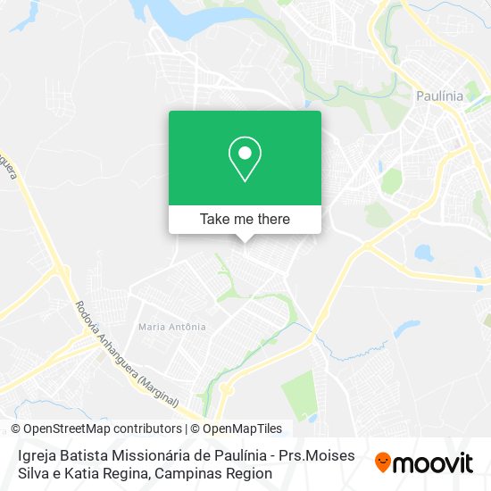 Igreja Batista Missionária de Paulínia - Prs.Moises Silva e Katia Regina map