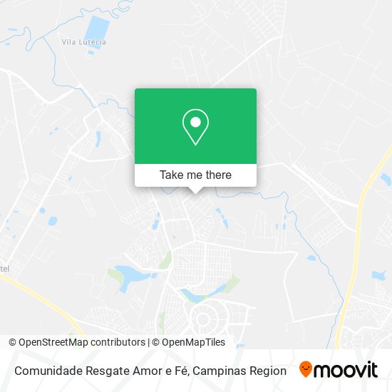 Comunidade Resgate Amor e Fé map