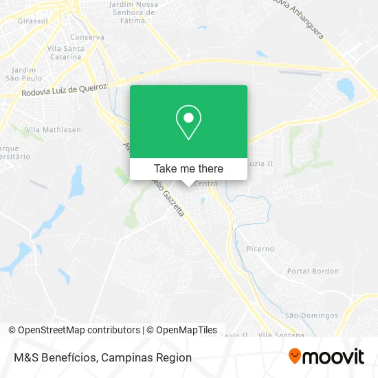 M&S Benefícios map