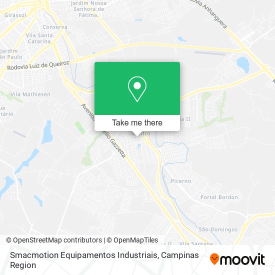 Mapa Smacmotion Equipamentos Industriais