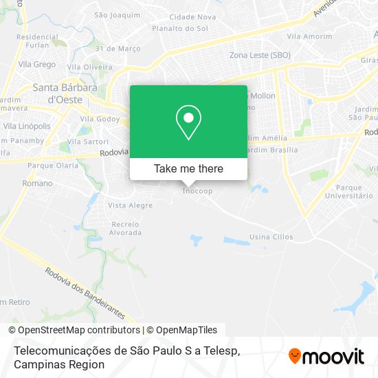 Telecomunicações de São Paulo S a Telesp map