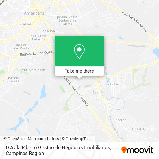 Mapa D Avila Ribeiro Gestao de Negocios Imobiliarios