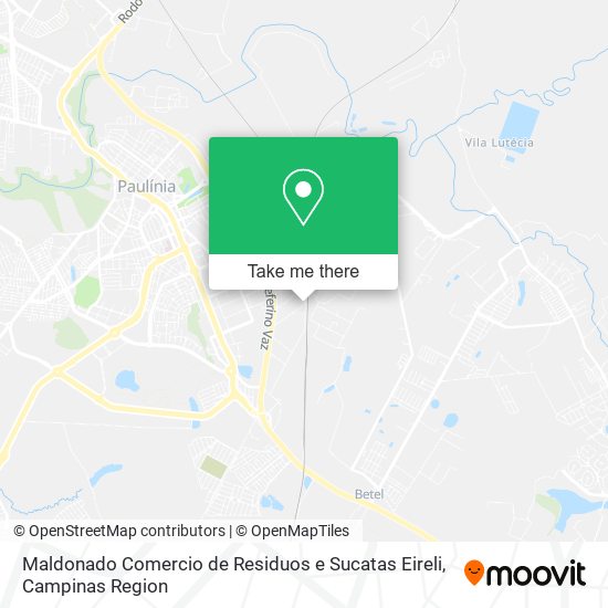Mapa Maldonado Comercio de Residuos e Sucatas Eireli