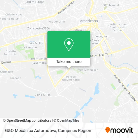 G&O Mecânica Automotiva map