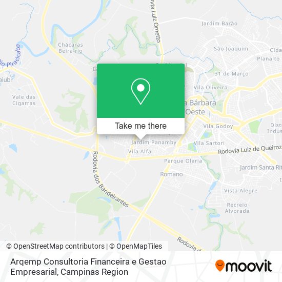 Mapa Arqemp Consultoria Financeira e Gestao Empresarial