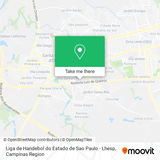 Liga de Handebol do Estado de Sao Paulo - Lhesp map