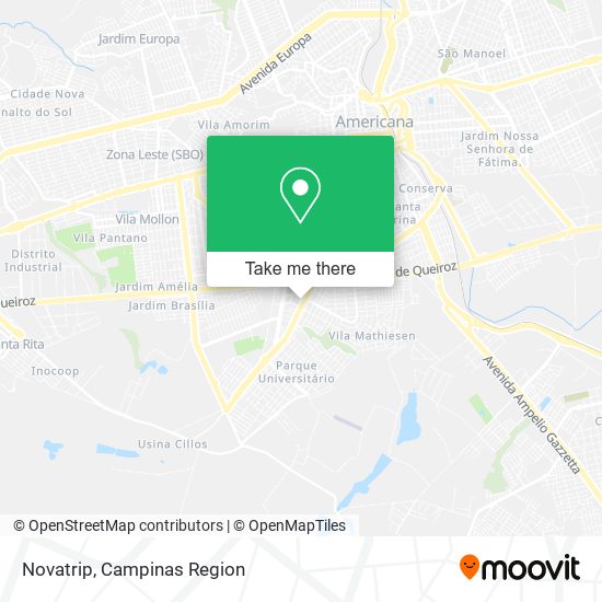 Novatrip map