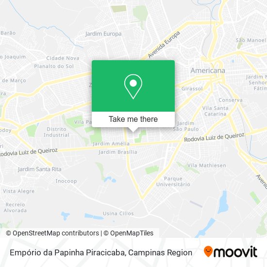 Empório da Papinha Piracicaba map