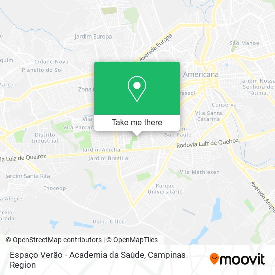 Espaço Verão - Academia da Saúde map