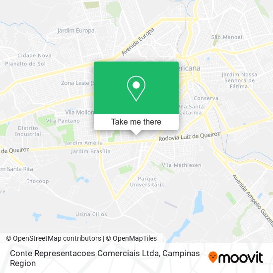 Conte Representacoes Comerciais Ltda map