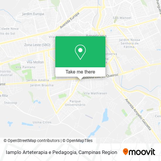 Iamplo Arteterapia e Pedagogia map