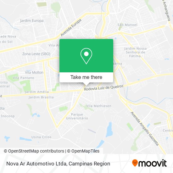 Mapa Nova Ar Automotivo Ltda