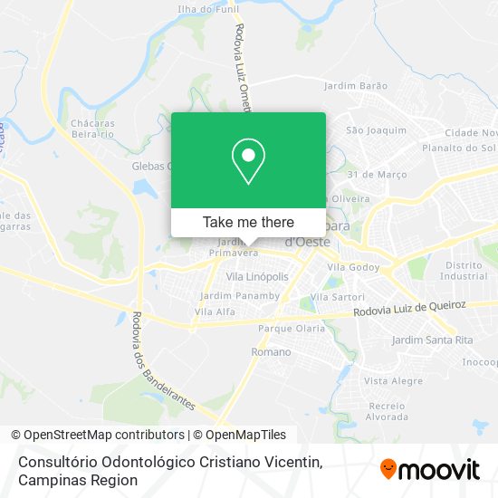 Mapa Consultório Odontológico Cristiano Vicentin