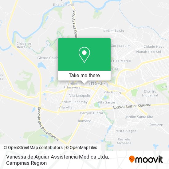 Vanessa de Aguiar Assistencia Medica Ltda map