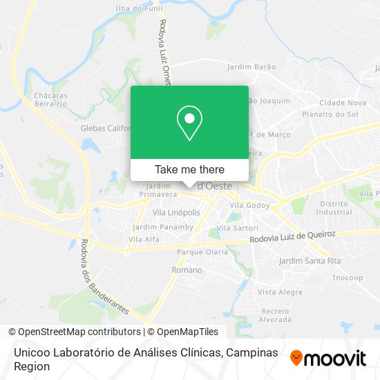 Unicoo Laboratório de Análises Clínicas map