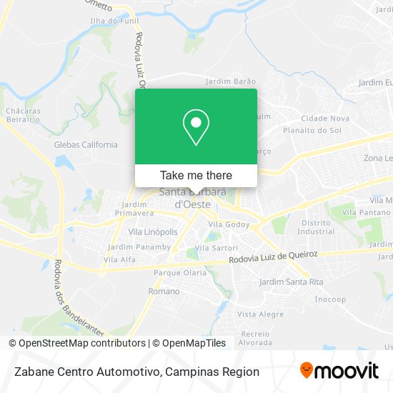 Zabane Centro Automotivo map