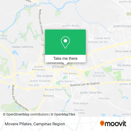 Mapa Movere Pilates