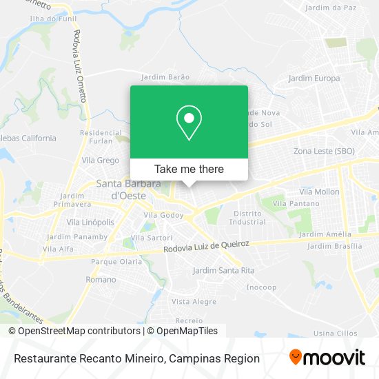Restaurante Recanto Mineiro map