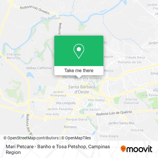 Mapa Mari Petcare - Banho e Tosa Petshop