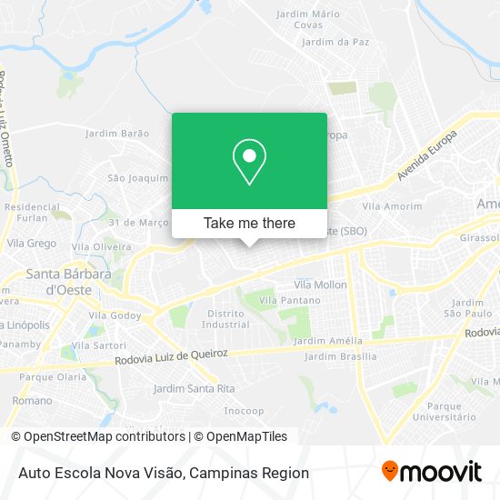 Auto Escola Nova Visão map