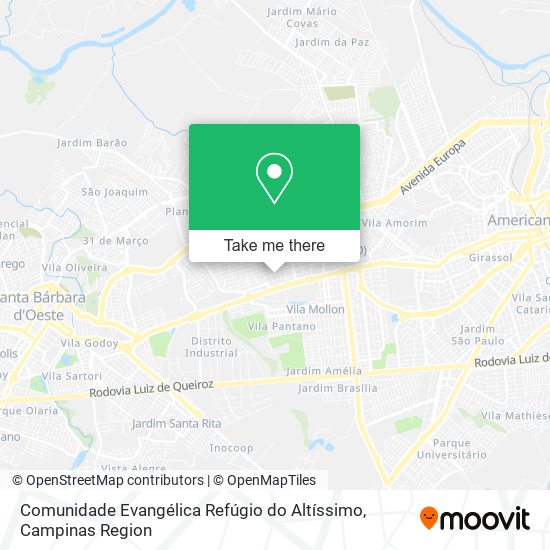 Comunidade Evangélica Refúgio do Altíssimo map